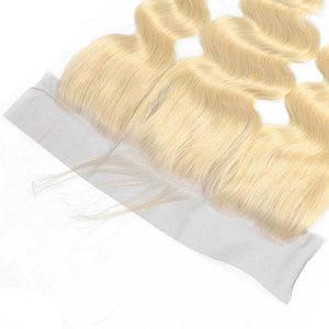 Sdamey 613 Blonde Body Wave 3 bundle with Lace frontal