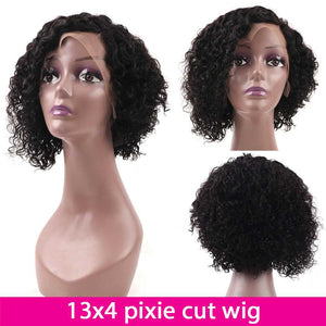 
            
                Charger l&amp;#39;image dans la galerie, Curly Pixie Cut Lace Front Human Hair Wigs Short Pixie Cut  Wig
            
        