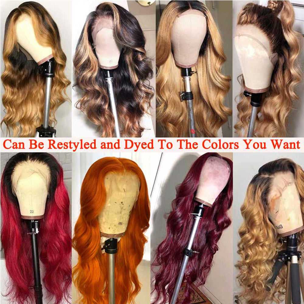 
            
                Load image into Gallery viewer, Body Wave Transparent Lace Wigs 4x4/5x5/6X6 Lace Closure Human Hair Wigs Sdamey
            
        