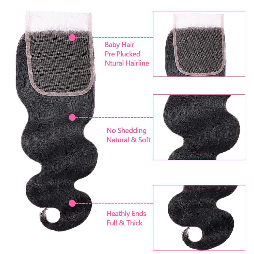 
            
                Load image into Gallery viewer, Sdamey Brazilian Body Wave Human Hair 6X6 Lace Closure
            
        