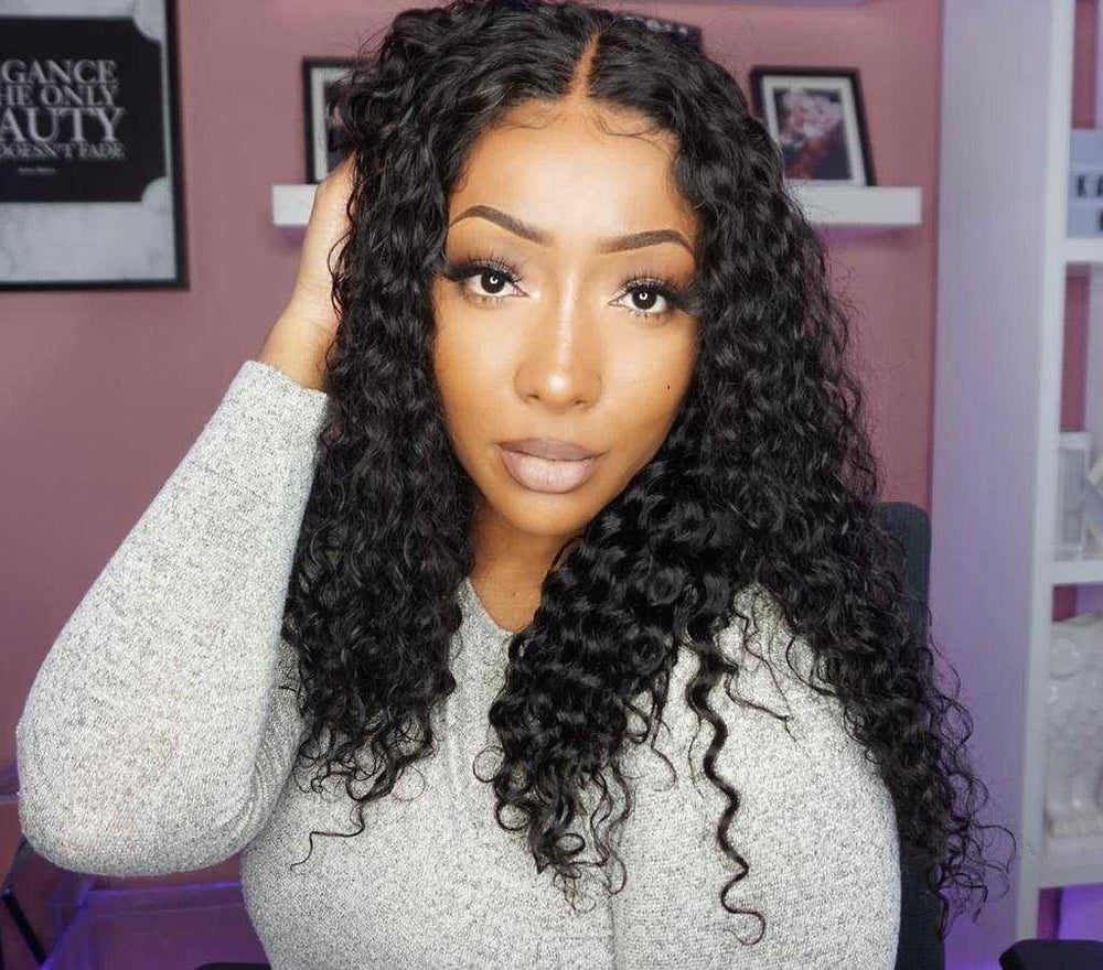 4x4/5x5 Lace Closure Wigs Human Hair Sdamey Water Wave Wigs For Women
