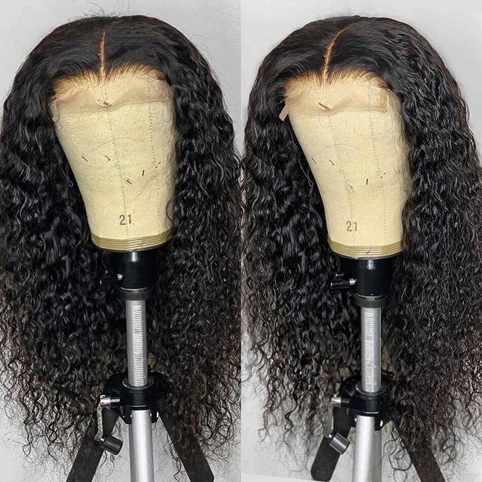 
            
                Laden Sie das Bild in den Galerie-Viewer, Sdamey Glueless Curly Human Hair Wigs 4x4 / 5x5 Lace Closure Deep Curly Wig
            
        