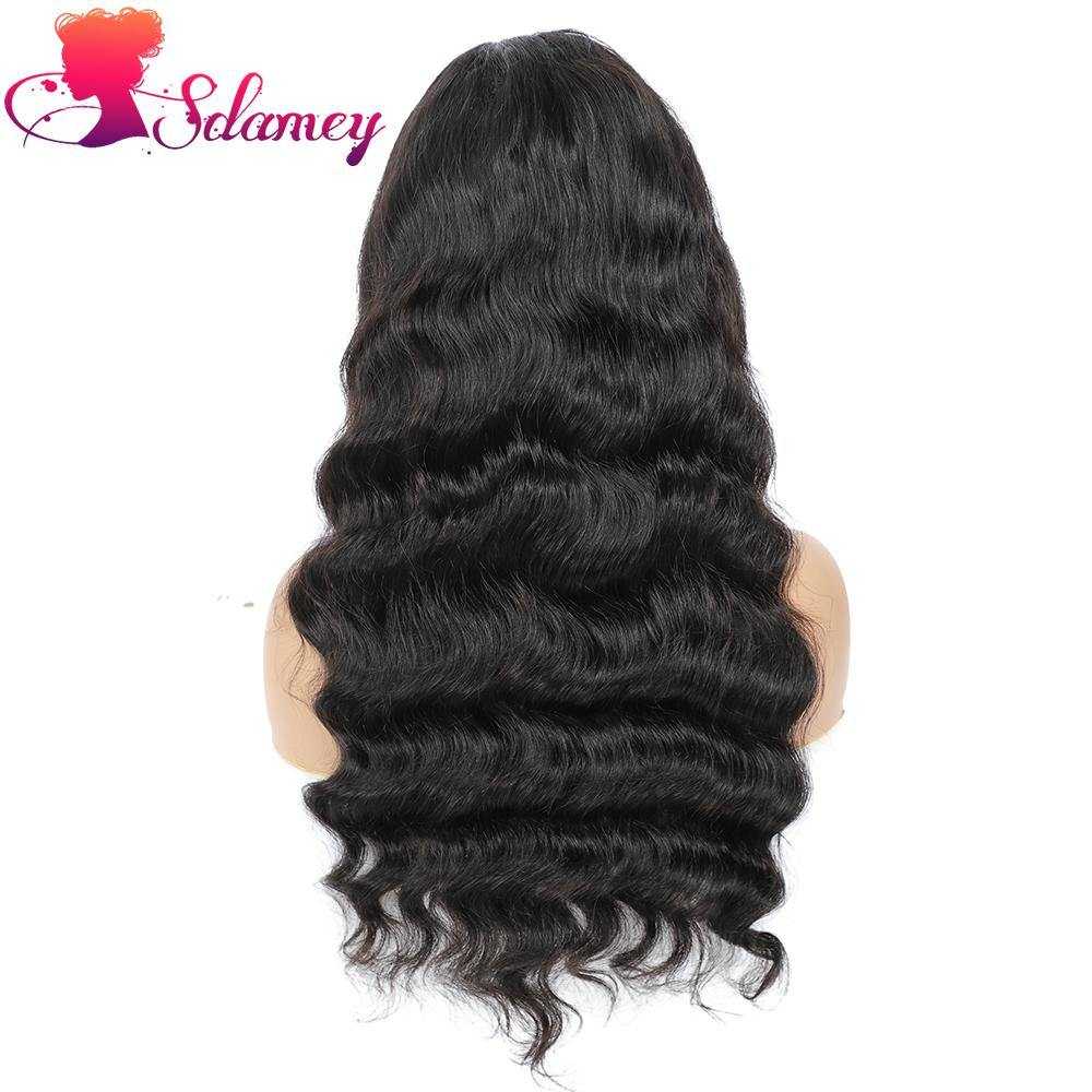 Loose Deep Wave Wig 5x5 6x6 Transparent Lace Wigs Sdamey 4x4 Lace Closure Wigs