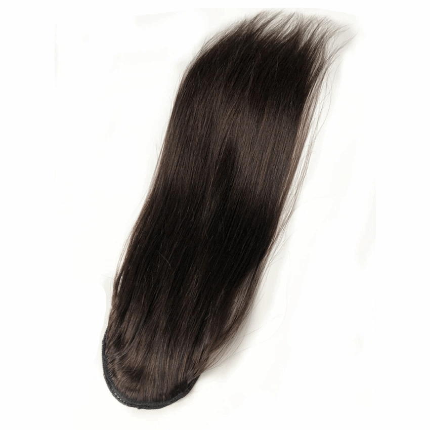 #2 #4 Straight Human Hair Ponytail Extensions Drawstring Ponytail