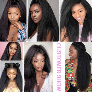 
            
                Charger l&amp;#39;image dans la galerie, Sdamey Kinky Straight 13x6 Lace Frontal With 3 Bundles
            
        