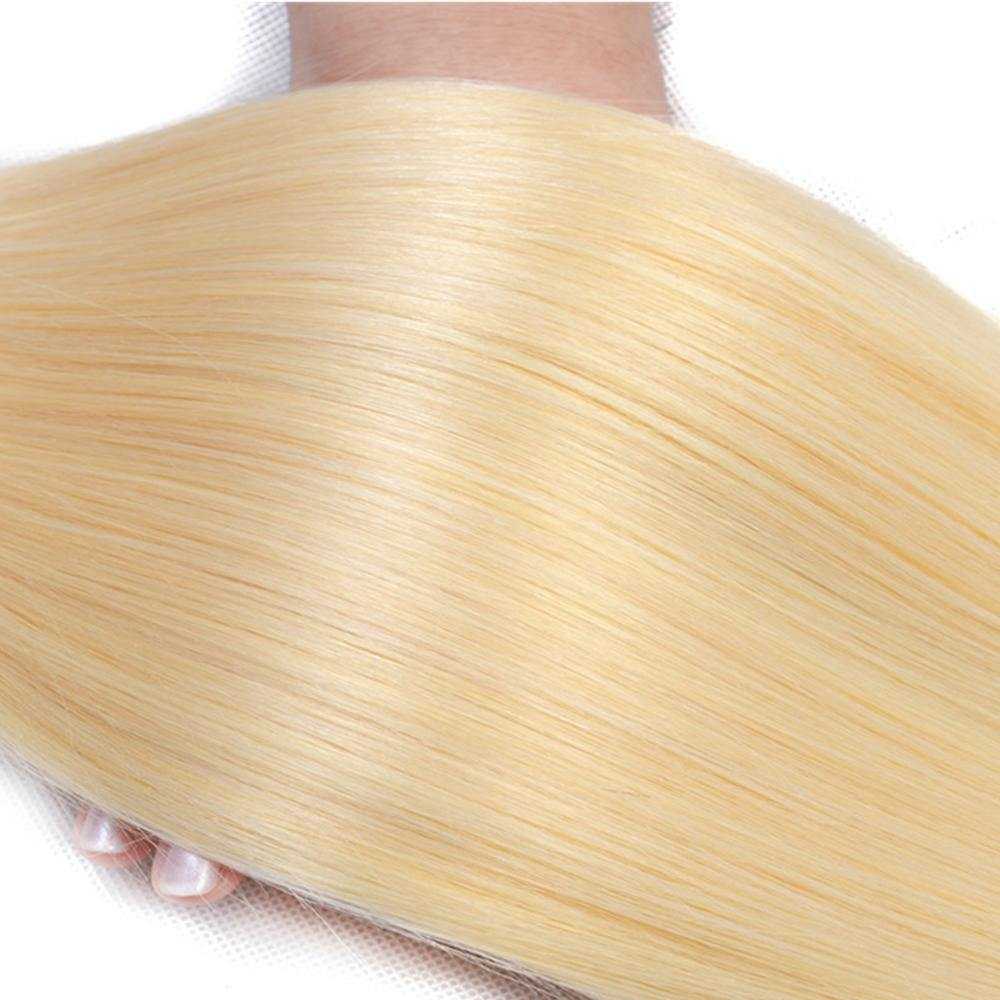 613 Blonde Straight Hair Bundles 3pcs  (Grade 9A)