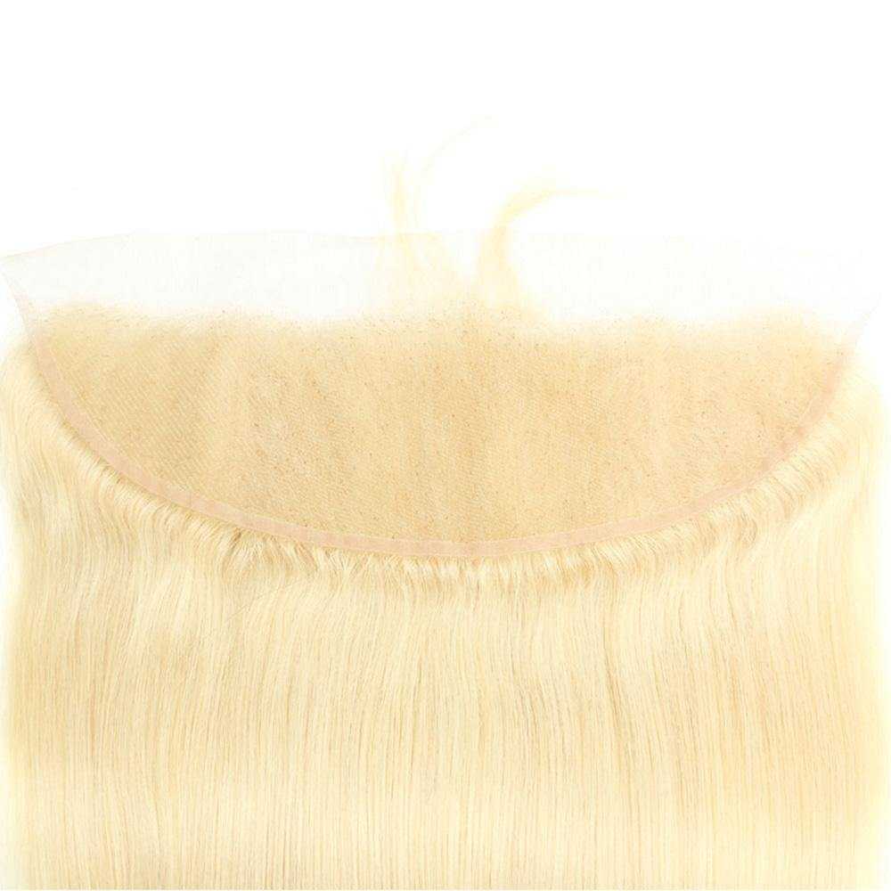 
            
                Load image into Gallery viewer, 613 Blonde Straight Human Hair 3 bundles with frontal
            
        