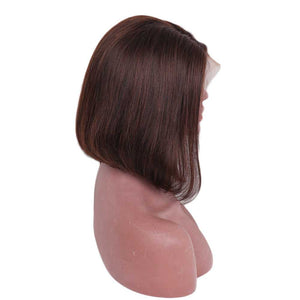 
            
                Load image into Gallery viewer, #2 13x6 Lace Front Short Straight Bob Wig For Black Women 4x4 Lace Closure Dark Brown Bob Wig
            
        