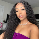 Deep Curly 13x6 Transparent Lace Frontal Wigs Sdamey Human Hair Wigs