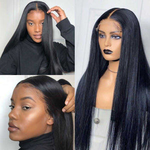 Straight Transparent Lace Closure Wig Sdamey 4x4 /5x5 /6x6 Lace Closure Human Hair Wigs