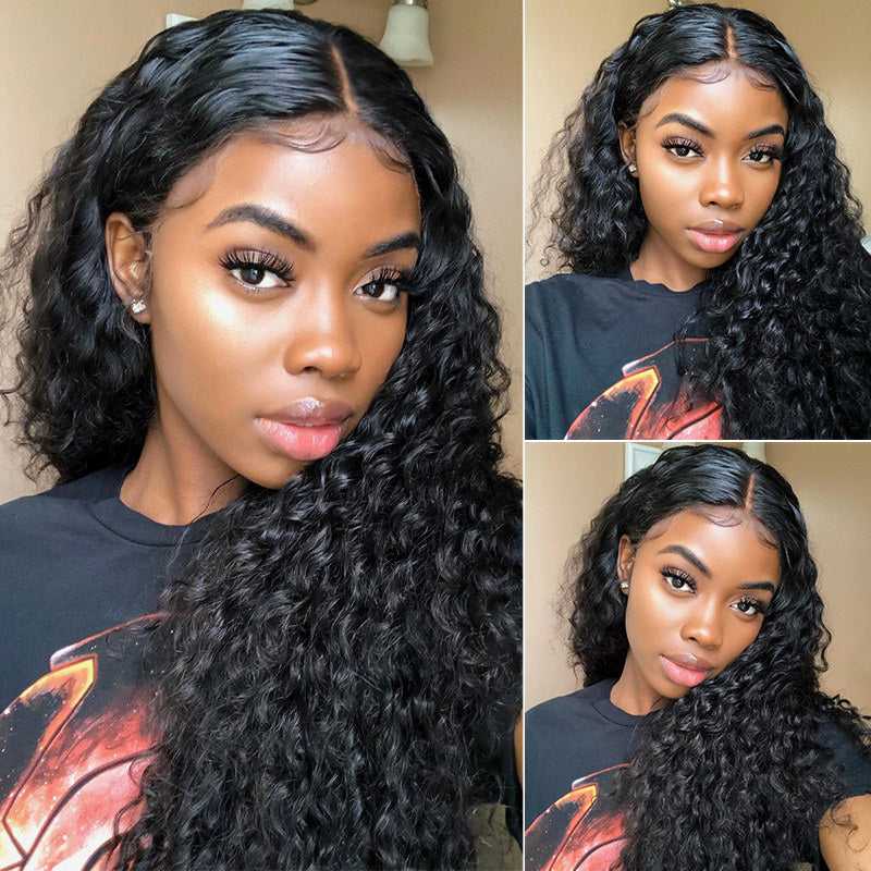 Deep Wave 13x1 T Part Lace Front Wig Sdamey Human Hair Wig