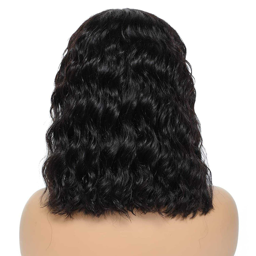 HD Transparent 13x6 Lace Front Wig Short Loose Deep Wave Bob Wig For Women