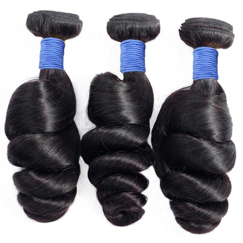 
            
                Load image into Gallery viewer, Sdamey 10A Unprocessed Virgin Loose Wave Hair 4pcs Human Hair Bundles
            
        