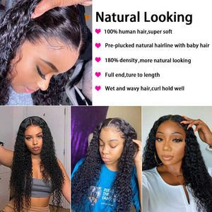 
            
                Load image into Gallery viewer, Deep Wave 13x6 Transparent Lace Frontal Wigs Sdamey Human Hair Wigs
            
        