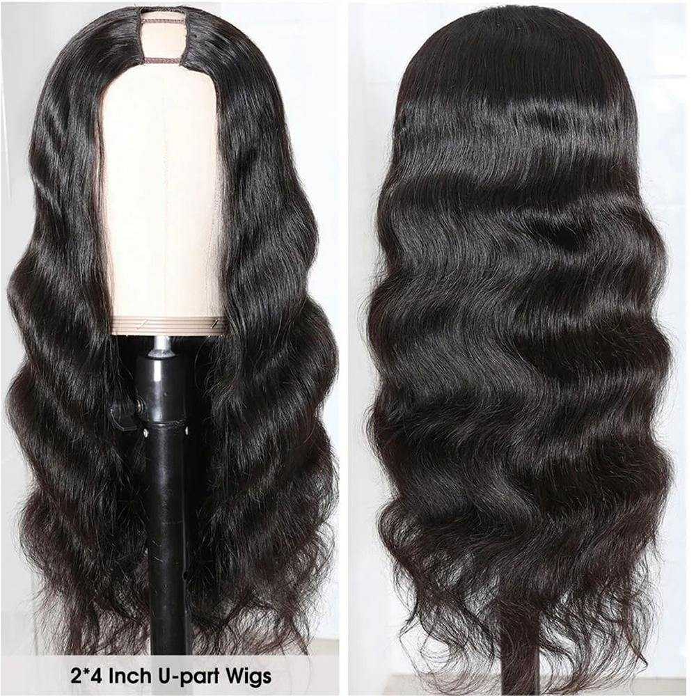 
            
                Charger l&amp;#39;image dans la galerie, Body Wave U Part Wig Human Hair Brazilian Human Hair Wigs
            
        