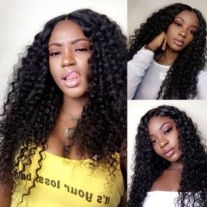 Deep Wave 13x1 T Part Lace Front Wig Sdamey Human Hair Wig