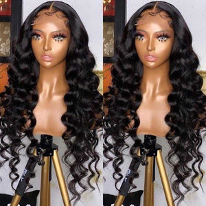 Sdamey Loose Deep Wave Wig 13x4 Lace Front Human Hair Wigs