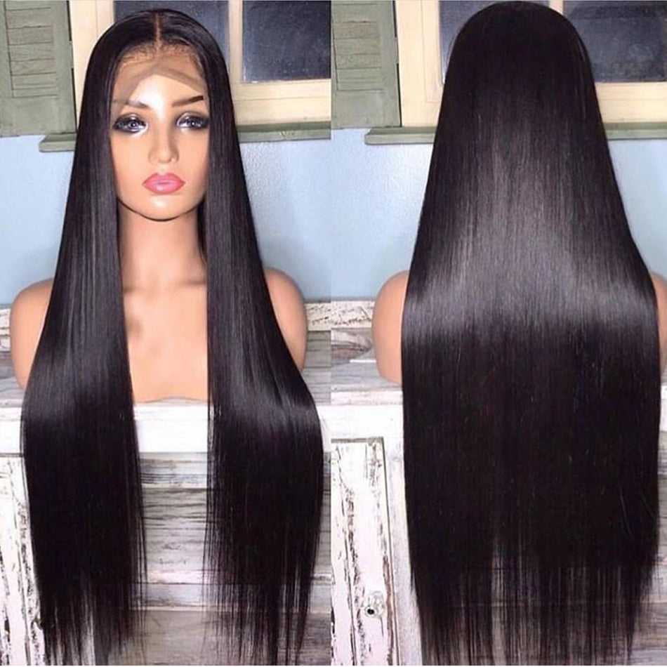
            
                Load image into Gallery viewer, Silky Straight Lace Front Wig 13x6 Transparent Lace Frontal Wigs Sdamey Hair
            
        