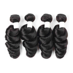 Loose Wave Human Hair Bundles 4 pcs (Grade 9A)
