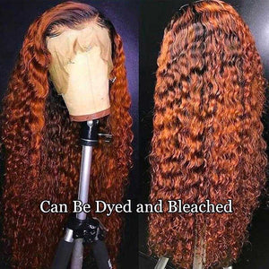 Sdamey Deep Wave Frontal Wig 13X4 Lace Front Wig 180% 250% Density