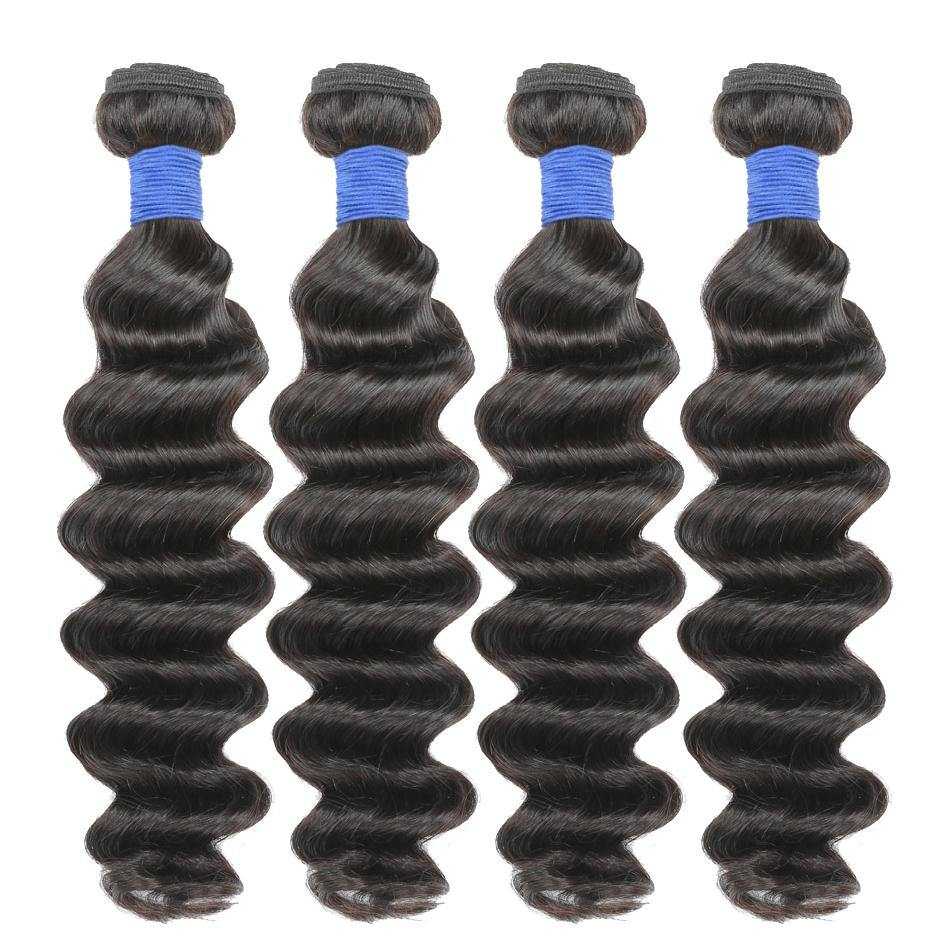 Loose Deep Wave Bundles Sdamey Brazilian Human Hair Bundles 4pcs (Grade 10A)