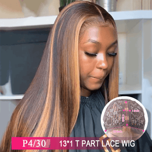 
            
                Charger l&amp;#39;image dans la galerie, 13x6 Lace Front Highlight Wig Human Hair Wig 13x4x1 T Part Lace Wig 16-30 INCH
            
        