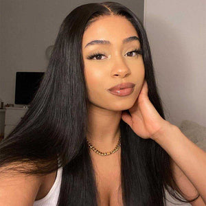 Straight Hair 13x1 T Part Lace Front Wig 100% Human Hair Wig