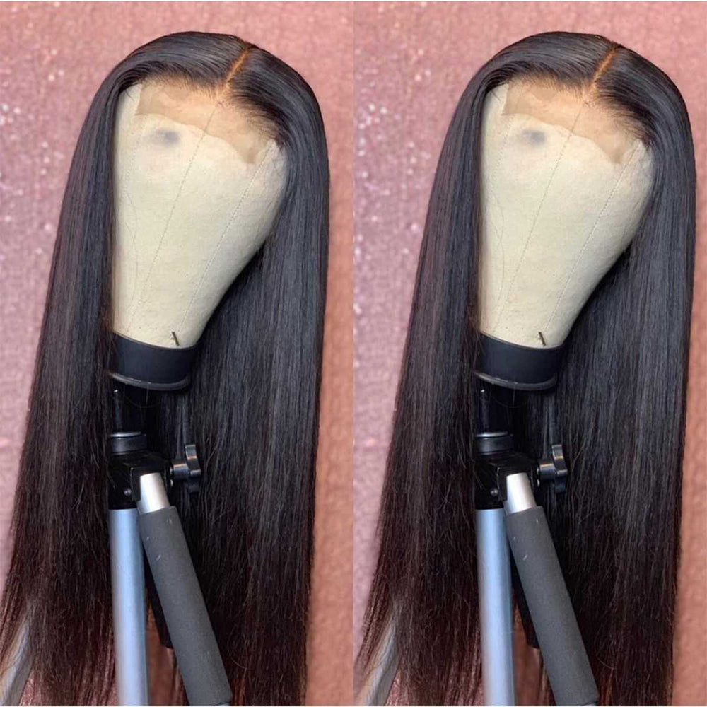 
            
                Charger l&amp;#39;image dans la galerie, Sdamey Silly Straight Closure Wig 4x4 / 5x5 Lace Closure Human Hair Wigs
            
        