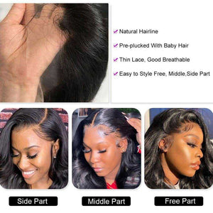 
            
                Load image into Gallery viewer, Body Wave Lace Front Wig 13x4/13x6 Transparent Lace Frontal Human Hair Wigs
            
        