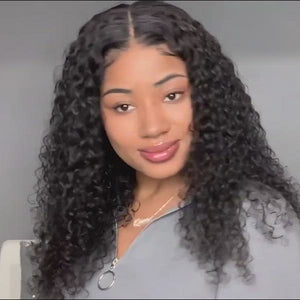 
            
                Load and play video in Gallery viewer, Sdamey Glueless Curly Human Hair Wigs 4x4 / 5x5 Lace Closure Deep Curly Wig
            
        