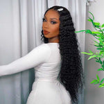 Deep Wave Full Lace Human Hair Wigs Sdamey Transparent Lace Wigs