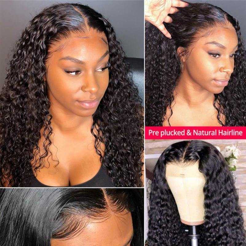 
            
                Load image into Gallery viewer, Deep Wave Lace Front Wigs 13x4/13x6 Transparent Lace Frontal Human Hair Wig
            
        