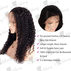 
            
                Load image into Gallery viewer, Sdamey Deep Wave Frontal Wig 13X4 Lace Front Wig 180% 250% Density
            
        