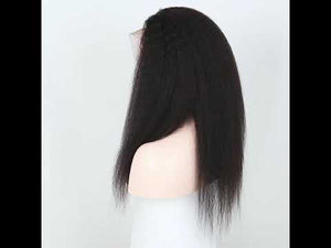 
            
                Charger et lire la vidéo dans la visionneuse de la Galerie, Kinky Straight Lace Front Wigs 13x4 Brazilian Human Hair Wigs Sdamey
            
        