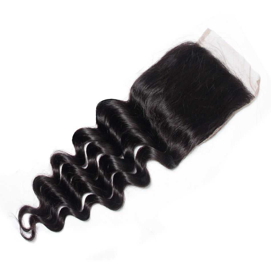 
            
                Load image into Gallery viewer, Sdamey Brazilian Loose Deep Human Hair 6X6 Lace Closure
            
        