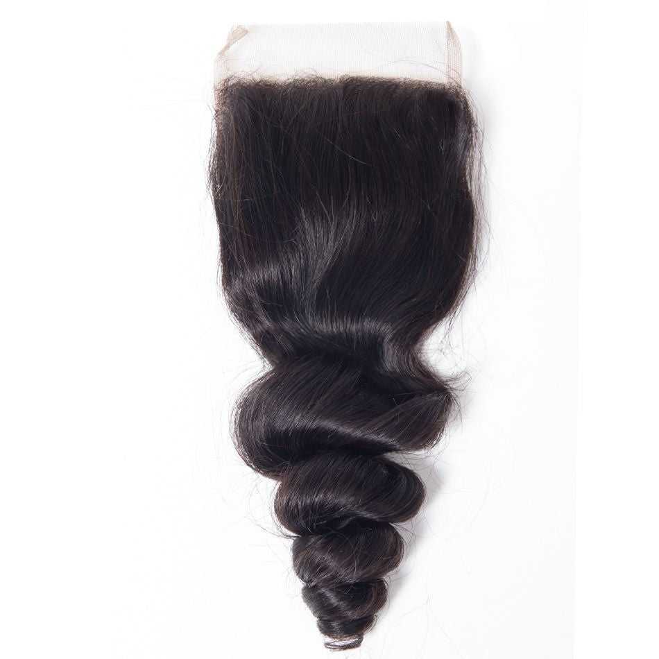 Sdamey Brazilian Loose Wave Human Hair 6X6 Lace Closure