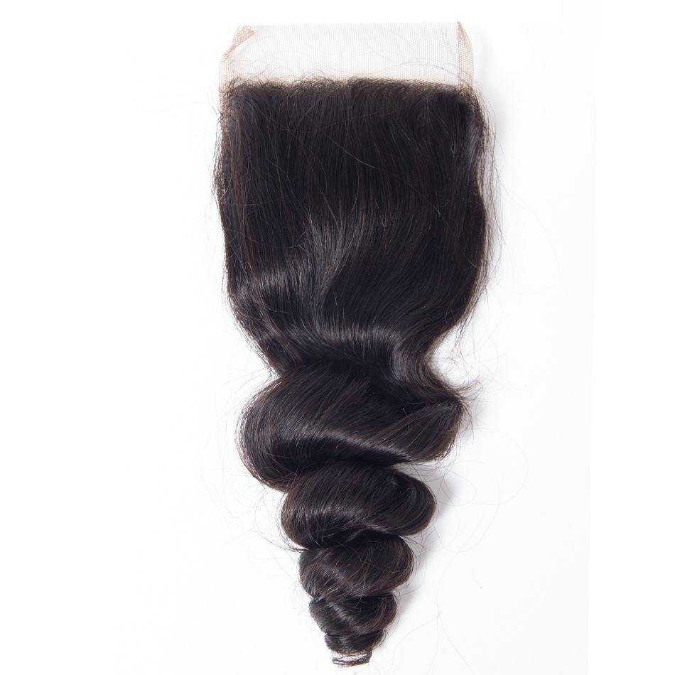 Sdamey Brazilian Loose Wave Human Hair 5X5 Lace Closure