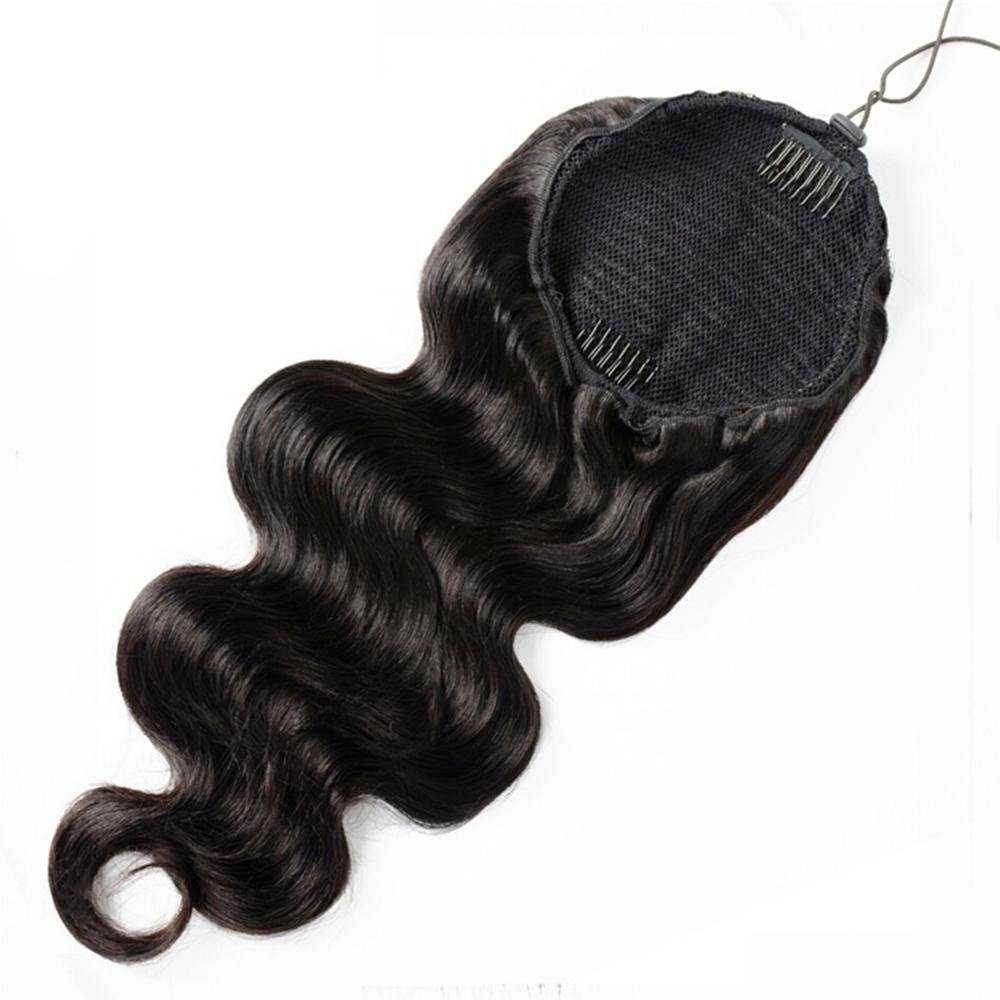 
            
                Load image into Gallery viewer, Body Wave Human Hair Ponytail Extensions Drawstring Ponytail
            
        