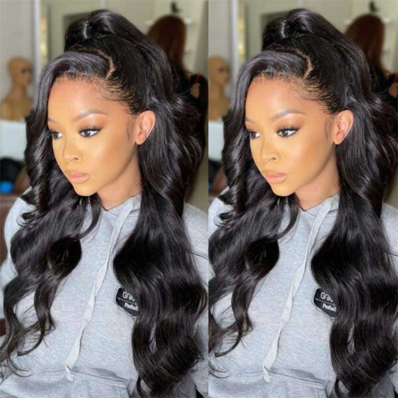 360 Lace Frontal Wig Body Wave Human Hair Wig Transparent 360 Lace Wig –  Sdamey