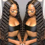 Sdamey Loose Deep Wave Wig 13x4 Lace Front Human Hair Wigs