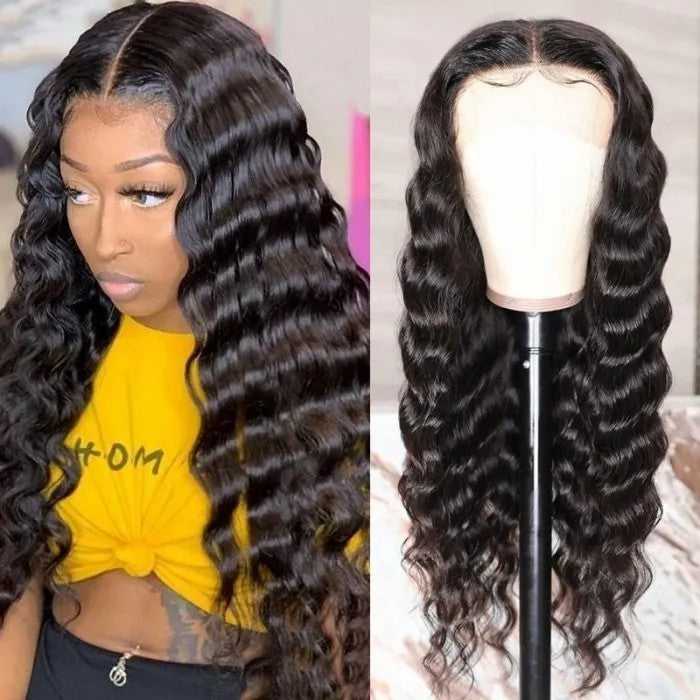 
            
                Load image into Gallery viewer, Loose Deep 13*1 T Part Lace Front Wig 100% Human Hair Wig 180% Density
            
        