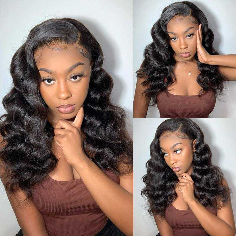 
            
                Load image into Gallery viewer, HD Transparent 360 Lace Frontal Wigs Loose Deep Wave Human Hair Wigs Sdamey
            
        