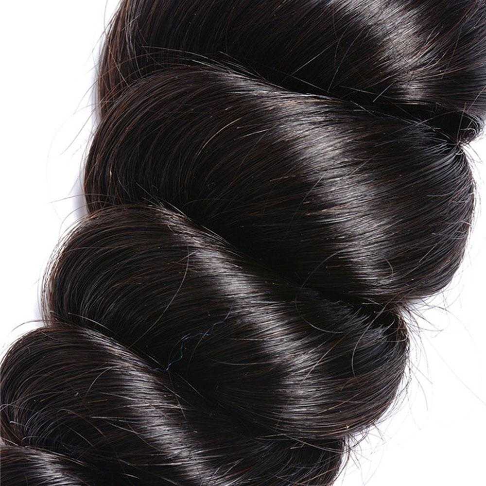 
            
                Load image into Gallery viewer, Sdamey Loose Wave Bundles With 5x5 Lace Closure 3 Bundles With Closure
            
        