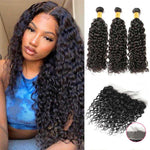 Sdamey Water Wave 13x6 Lace Frontal With 3 Bundles