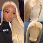 4x4 Lace Closure Wig #613 Straight Lace Closure Human Hair Wigs