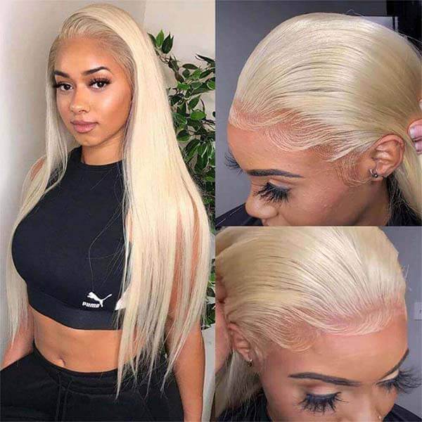 #613 Blonde HD Transparent Lace Wigs 13x4/13x6 Straight Lace Front Human Hair Wigs