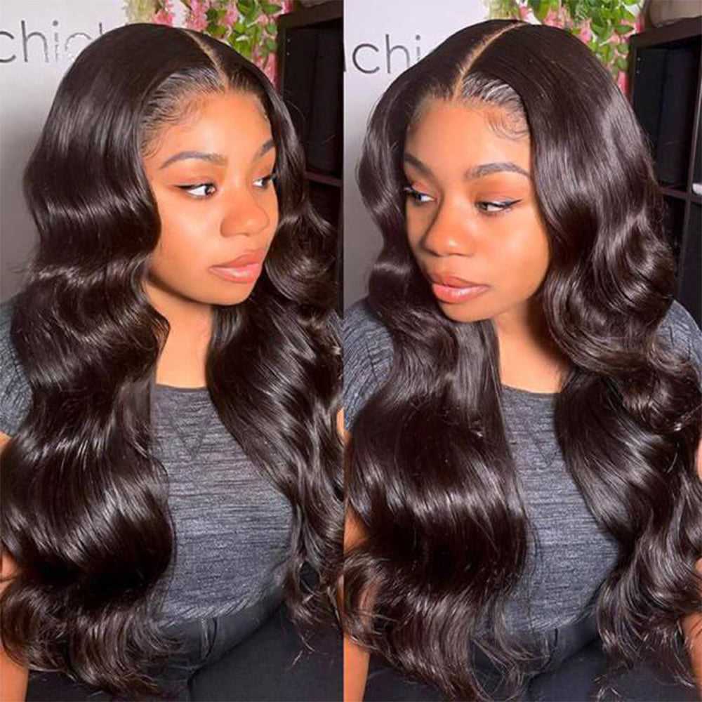 Body Wave Glueless Full Lace Human Hair Wigs Sdamey Transparent Lace Wigs