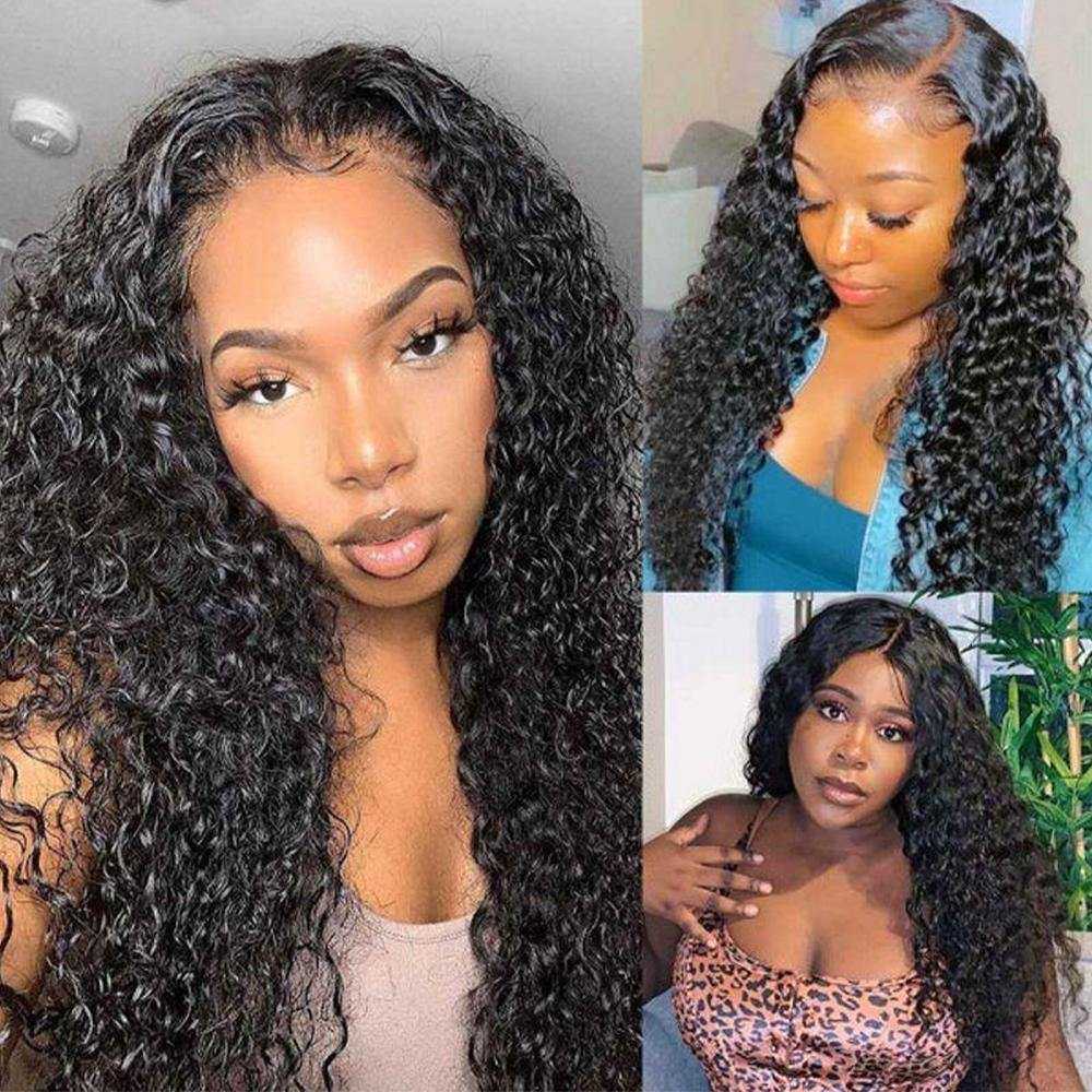 Curly Wave U Part Wig Human Hair Wigs 2x4 Opening Size