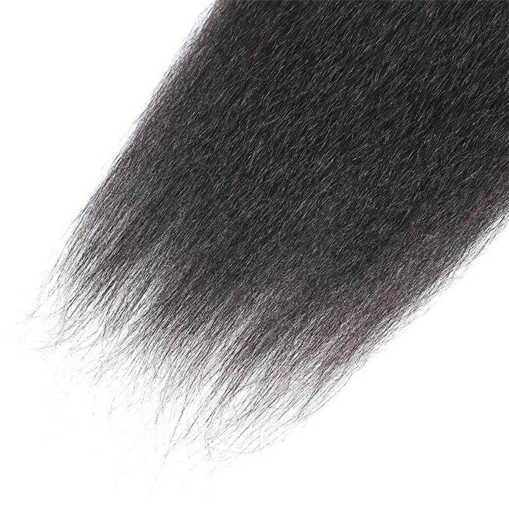 Kinky Straight Human Hair Bundle 3pcs (Grade 9A)