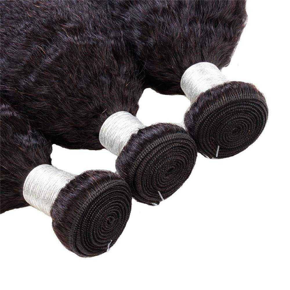
            
                Load image into Gallery viewer, Kinky Straight Human Hair Bundle 3pcs (Grade 9A)
            
        